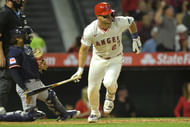 Mike Trout could hit his fourth home run today (Imagn)